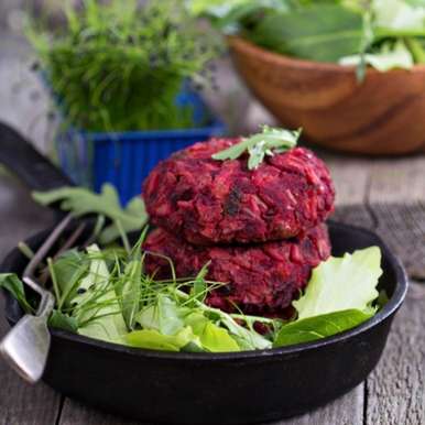 Nourish Me BBQ Moroccan Beetroot Burgers