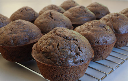 Nourish Me Choc Zucchini Muffins