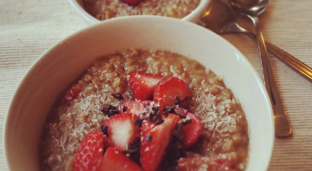 Nourish Me Strawberries & Cream Breakfast Pudding