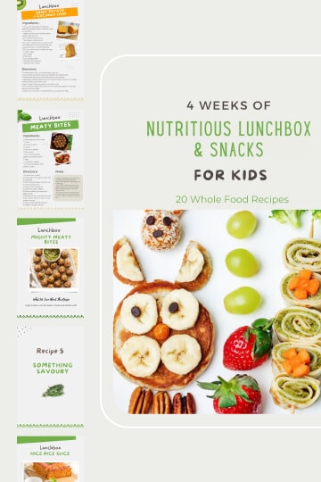 4 weeks of Nutritious Lunchbox & Snacks for Kids